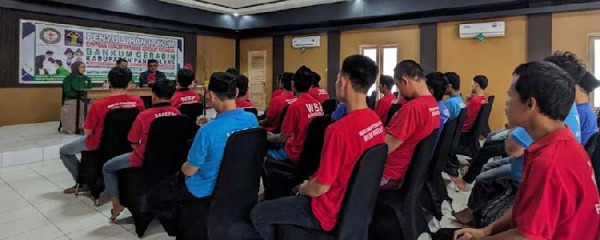 Bankum Geradin Pandeglang Lakukan Penyuluhan Hukum Bagi Tahanan Rutan Kelas II B